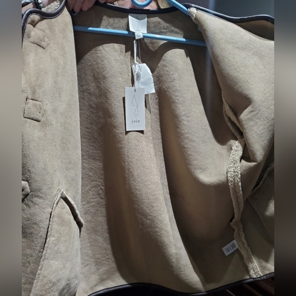 JOIE- SHERPA FAUX FUR DUFFLE COAT - Picture 3 of 6